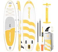 FBSPORT Tabla Paddle Surf Hinchable 335cm, Sup Board con 15cm de Grosor Extra, 160 kg Capacidad de Carga, Juego Completo con Remo Ajustable, Bomba & Accesorios, Viajes de Yoga Surf