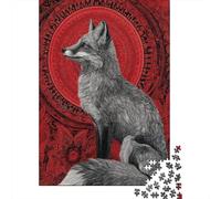 FBuey, Red Russian Ornament 1000 Piezas Rompecabezas para Adultos para Amantes O Amigos Imposable 70x50cm/1000pcs