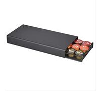 FBWSM Soporte para cápsulas de café Soporte de café Duradero Cajones Organizador de cápsulas para cápsulas de café Dolce Gusto/Lavazza/Nespresso Negro