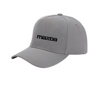 FBWZSAG Gorra De Camionero para Hombre Y Mujer Suave con Agujero para Cola De Caballo para Mazda Gorra De Béisbol Ajustable para Entrenamiento Gorra De Papá-Gray||One Size