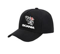 FBWZSAG Gorra De Papá Unisex Gorra De Golf Lisa para Scania Gorra Ajustable Y Transpirable con Cierre A Presión Gorra De Camionero Deportiva con Gráficos Gorra-Black||One Size