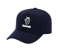FBWZSAG Gorra De Papá Unisex Gorra De Polo para SAAB Gorra De Béisbol Estampada Ajustable Gorra De Camionero Deportiva Gorra Snapback con Agujero para Cola-Dark Blue||One Size