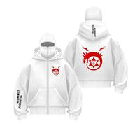 FBWZSAG Sudadera con Capucha Y Pasamontañas para Hombre Ropa De Calle F.u.ll.me.t.al Al.ch.e.mi.st Abrigo Cortavientos Bolsillos Retazos Chaqueta-BaiS||s