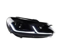 Fbxmjoa FARO PRINCIPAL Faro Delantero Para VW Para Golf 6 2009-2012 LED Faro DRL Lámpara De Señal Halógena Solamente Piloto principal(Gti All LED Red)