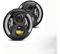 Fbxmjoa FARO PRINCIPAL Faros LED Redondos De 7 Pulgadas Para Coche AM General Para Hummer H1 Y H2 (1992, 1993, 1994, 1995, 1996, 1997-2009) Piloto principal(Headlight Style 14)