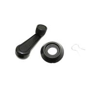 Fbxmjoa Regulador Ventana Manivela Para Elevalunas De Coche, Conexión De 2 Manivelas, Palanca Universal, Manija De Color Para Puerta Mecanismo elevalunas(Black)