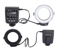 FC 100 Flash Anular Luz Estroboscópica LED de Primer Plano Anillo de Luz Macro, Flash Anular Macro Luz Estroboscópica LED de Flash Anular Macro Plástico 5000k para,