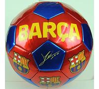 FC Barcelona - Balón f.c. Barcelona con Escudo y firmas Grande Talla 5 (Accesorios Deportivos)