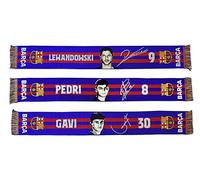 FC Barcelona - Bufanda Oficial Barça, Unisex, Talla única, Amarillo Rojo 2024