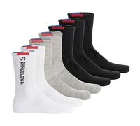 FC Barcelona Calcetines Niños, Negro/Gris/Blanco, 27-30, Pack 7