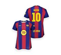 FC Barcelona Camiseta Alexia 2025-26 para Mujer - Réplica Oficial 1ª Equipación Blaugrana con Nombre y Dorsal - Talla M