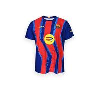 FC Barcelona Camiseta Cuarta Equipación Lamine Yamal, Unisex Niños, Blaugrana, 12 Años, Réplica Oficial, Poliéster