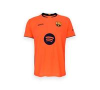 FC Barcelona Camiseta Naranja Tercera Equipación Lamine Yamal, Unisex Niños, 8 Años, Réplica Oficial, Poliéster