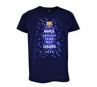 FC Barcelona - Camiseta Oficial Logos Junior Barça, Unisex Niños, 8 años