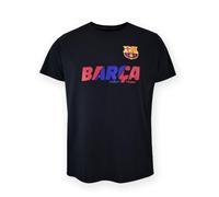 FC Barcelona Camiseta Sentiment Blaugrana Negra 100% Algodón Adulto Manga Corta Producto con Licencia Talla XL