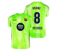 FC Barcelona Camiseta Tercera equipación Barça PEDRI-RÉPLICA con Licencia Oficial- Adulto Talla L