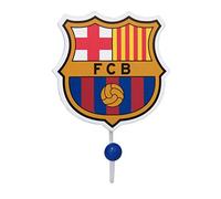 FC BARCELONA - Colgador de Pared, Gancho de Madera, con Forma de Escudo, para Abrigos, Gorras, Chaquetas, Producto Oficial (CyP Brands)