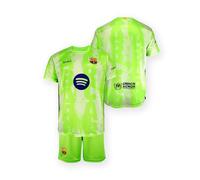FC Barcelona Conjunto Camiseta y pantalón 3ª EQ 2024/25 - RÉPLICA Licencia Oficial - Dorsal Liso - Talla Niño 10 Años