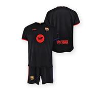FC Barcelona Conjunto Camiseta y Pantalón Temporada 24/25 Replica con Licencia Oficial - Dorsal Liso niño Talla 8 años