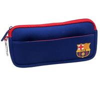 FC BARCELONA - Estuche de Neopreno Juvenil, Portatodo con Cremallera, Color blaugrana, Producto Oficial (CyP Brands)