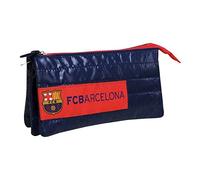 FC BARCELONA - Estuche Portatodo con Funda Triple, con Cremallera, Color blaugrana, Producto Oficial (CyP Brands)