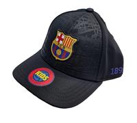 FC Barcelona Gorra BARÇA EIX Negro niño con Licencia Talla niño Ajustable