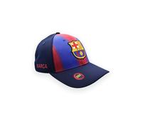 FC Barcelona Gorra Biline Junior/Niño Azul y Grana con Escudo Bordado Talla Ajustable - Producto Oficial con Licencia