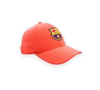 FC Barcelona Gorra Neón Naranja con Licencia - Talla Adulto Ajustable