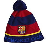 FC Barcelona - Gorro con pompón del Barça, colección oficial (talla de adulto)