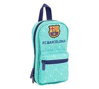 FC Barcelona Plumier mochila 4 estuches llenos, 33 piezas, escolar
