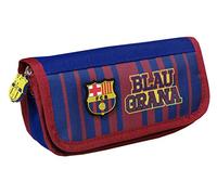 FC Barcelona - Portatodo con Solapa, Estuche Juvenil, con Cremallera, Colores del Equipo, Producto Oficial (CyP Brands)