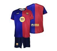 FC Barcelona Primera Equipación Niños Temporada 24/25 Conjunto, Camisa, Unisex niños, Blaugrana, 4 años