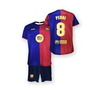 FC Barcelona Primera Equipación Niños Temporada 24/25 Conjunto, Camisa, Unisex niños, Pedri, 8 años