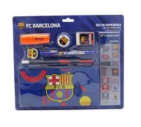 FC Barcelona, Set de Papelería, Material Escolar, Escritura, Barça,Color Azul, Producto Oficial