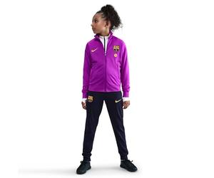 FC Barcelona Strike Nike Dri-Fit Chándal De Fútbol De Material De Punto Para Niños Mayores, Vivid Purple/Midwest Gold, HJ8027-552, S