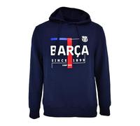 FC Barcelona - Sudadera con capucha Oficial Text Barça, Unisex Adulto, XL