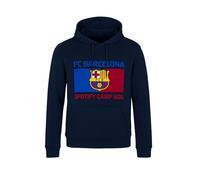 FC Barcelona - Sudarera con Capucha Hoodie Barça Camp NOU - Licencia Oficial - Talla XL