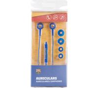 FC Barcelona - Varios Earphone Cable Botón Azul Escudo FC Barcelona, Unisex, Azul-Rojo