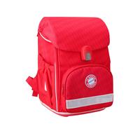 FC Bayern München I Mochila escolar I 4 piezas I Rojo I Con estuche de plumas