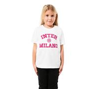 FC Internazionale Milano S.p.A. Camiseta para niñas y niñas, Bianco, 8 años