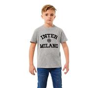 FC Internazionale Milano S.p.A. Camiseta para niños y niños, Grigio Chiaro, 14 años