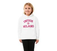 FC Internazionale Milano S.p.A. Sudadera con Capucha con Capucha para niñas y niñas, Color Blanco., 8 años