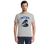 FC Internazionale Milano S.p.A. - T-Shirt Adulto, Camiseta Unisex Adulto, Grigio Chiaro,
