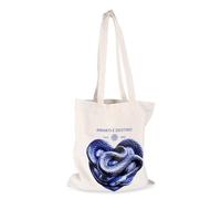 FC Internazionale Milano S.p.A. Tote Bag IM Inter Blanca Amarti è Destino, 100% Algodón, Impresión Digital Corazón Serigráfica