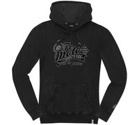 FC-Moto Crew Sudadera con capucha para damas, negro-gris, tamaño M para Mujer