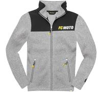 FC-Moto Faster-FJ Chaqueta de vellón, negro-gris, tamaño S para Hombres