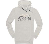 FC-Moto FCM-Sign-D Sudadera con capucha larga para damas, gris, tamaño XS para Mujer