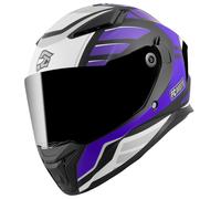 FC-Moto FF130SV Cavion Casco, negro-lila, tamaño M para Hombres
