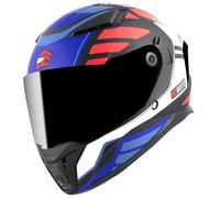 FC-Moto FF130SV Cavion Casco, negro-rojo-azul, tamaño M para Hombres