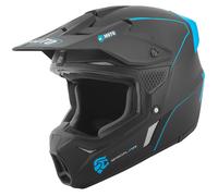 FC-Moto Merkur Straight Casco de motocross, negro-azul, tamaño XS para Hombres